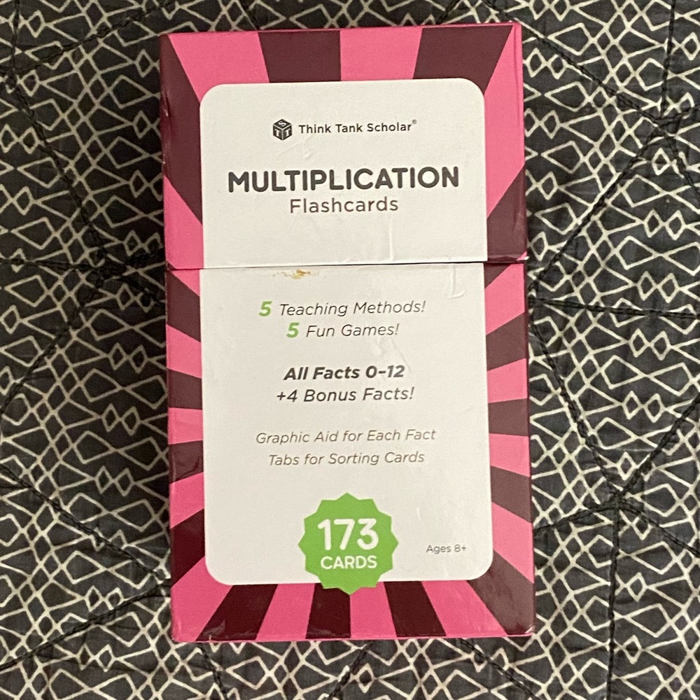 Think Tank Scholar 173 Multiplication Flashcards